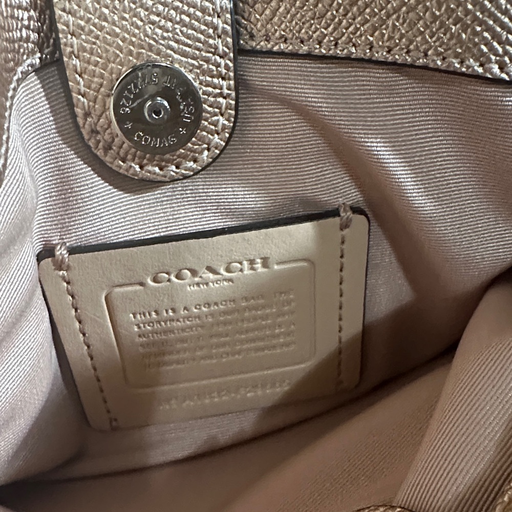 Coach Shimmering Tan Satchel - Picture 4 of 5